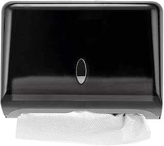 AILELAN Paper Towel Dispenser, Commercial Toilet Tissue Dispensers Wall Mount Paper Towel Holder Multifold/C-Fold Paper Towel Dispenser for Kitchen and Restroom Decor (Black)