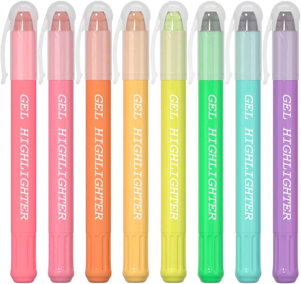 feela Gel Highlighters, No Bleed Bible Highlighters, 8 Pastel Colours