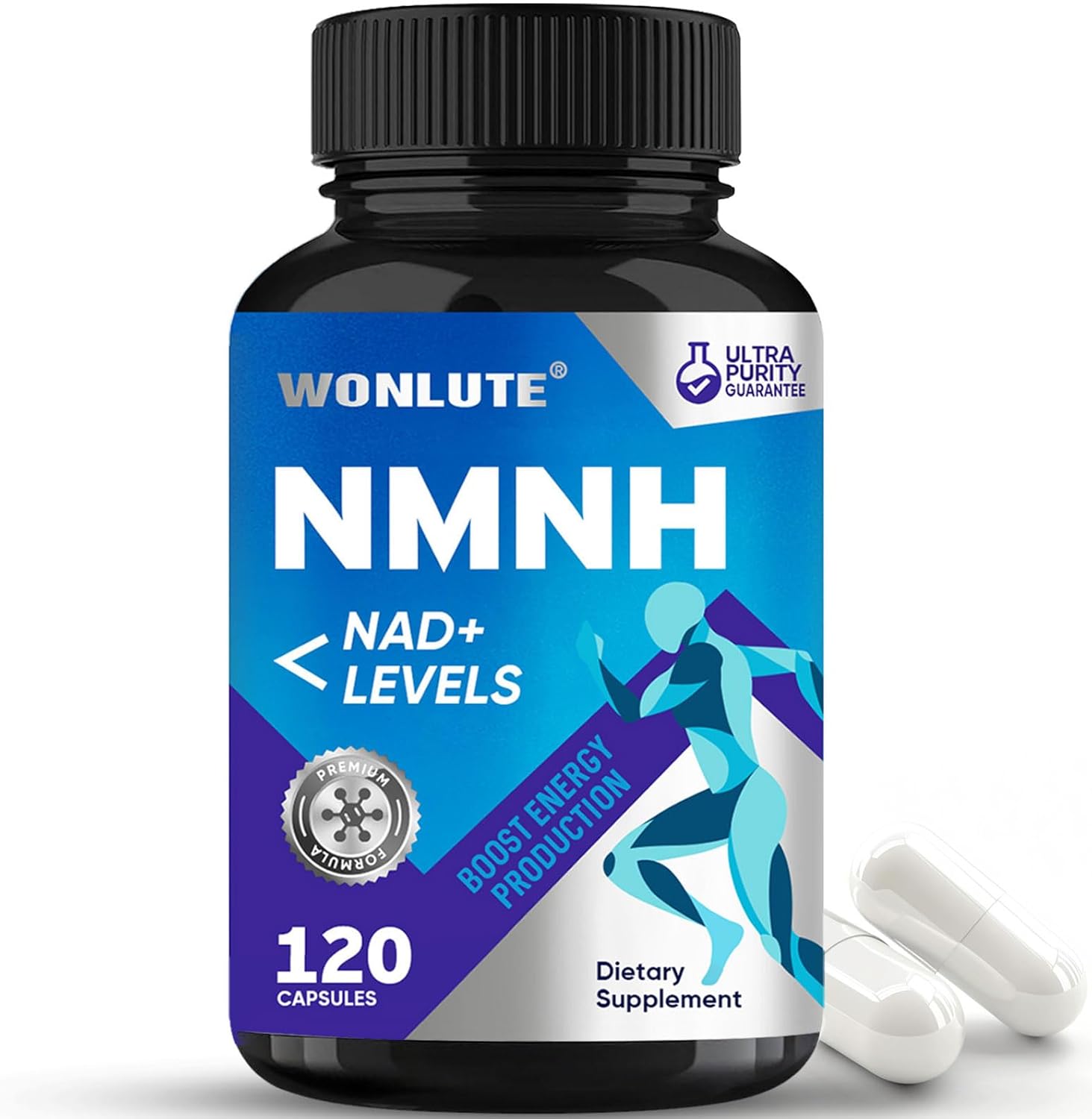 NMN Supplement Alternative - NMNH (Dihydronicotinamide Mononucleotide), NAD+ Supplement 1000mg to Boost NAD+ Levels - 120 Capsules