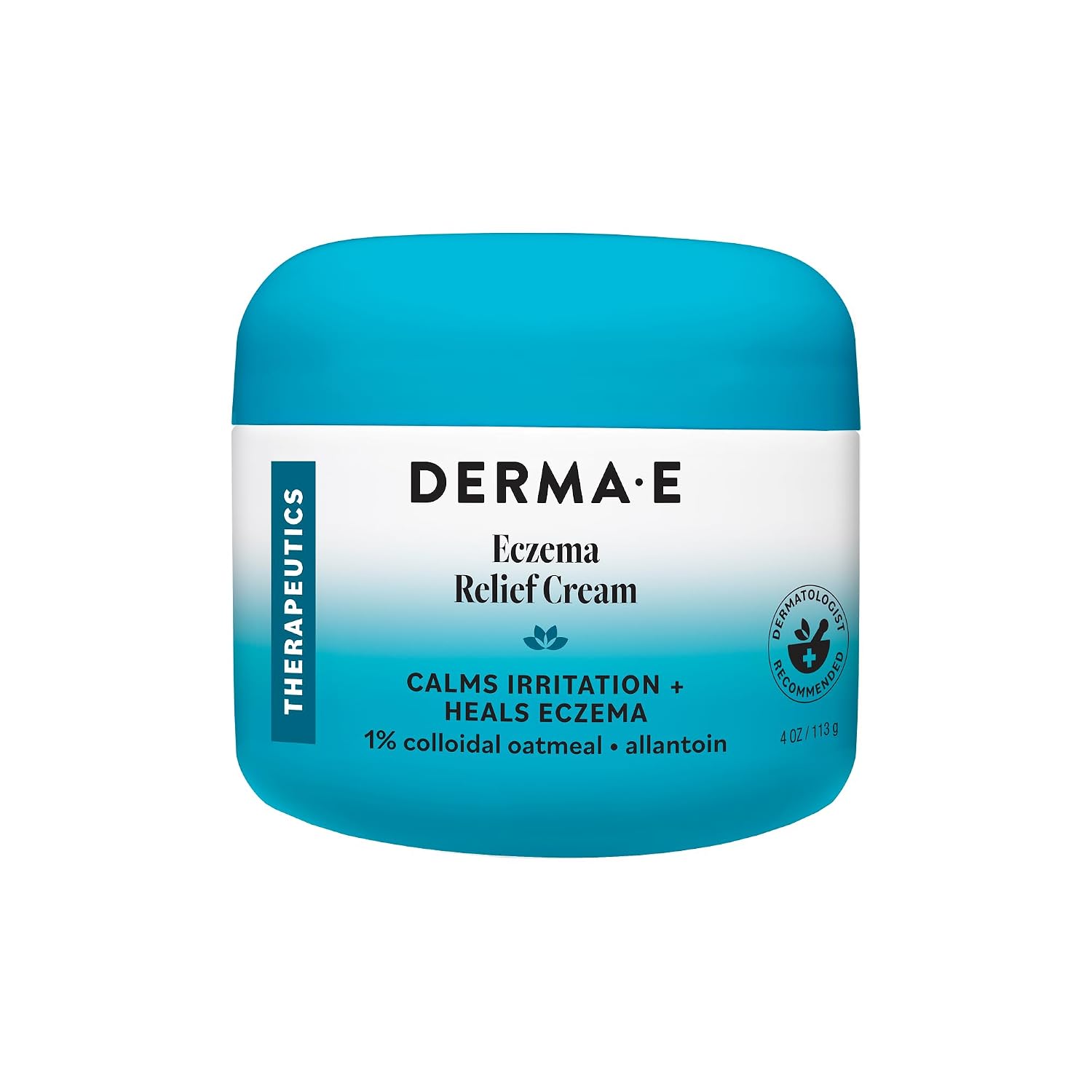DERMA E Psorzema Cream, Natural Relief for Scaling, Flaking, and Itching, 4 Oz