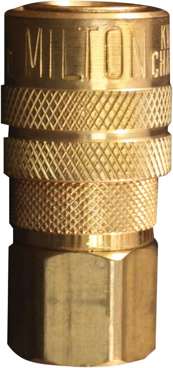 Milton (S-715) 1/4" FNPT Female M-Style KWIK-CHANGE Coupler , Red