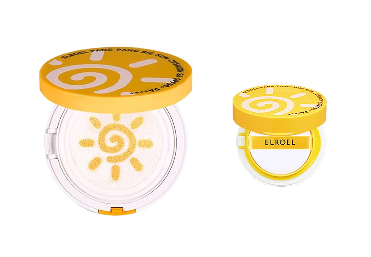 PAE 【ELROEL】 Latest, Season 06 / PANG PANG Big Sun Screen UV Shield Cushion S6 / SPF 50+ PA++++ / 0.3 oz (8g) Main product & 0.9