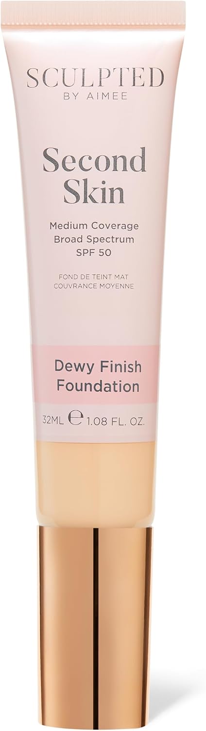 Sculpted by Aimee Second Skin Dewy Liquid Face Foundation, 32ml