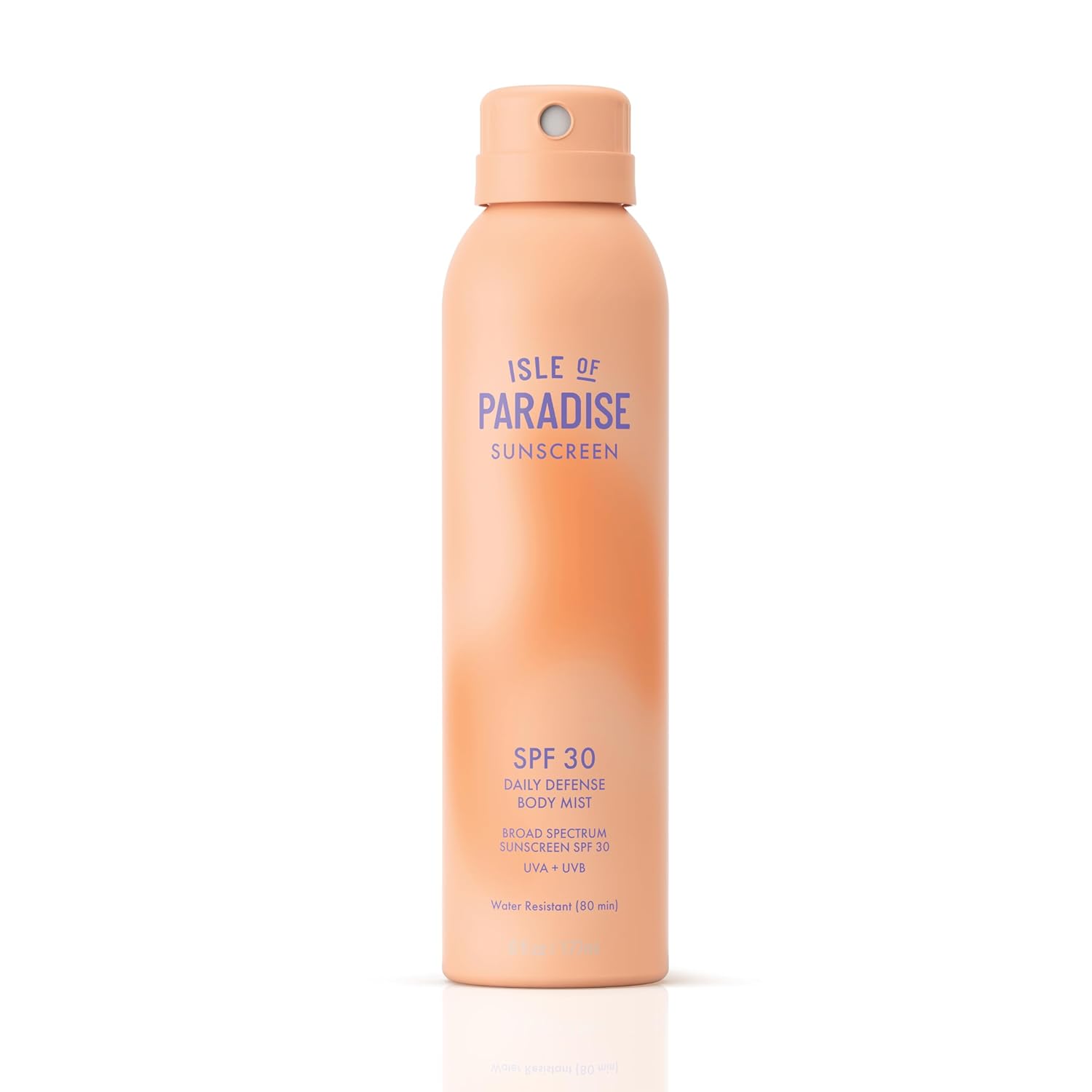 Isle of Paradise Daily Defense Body Mist SPF, Invisible Hydrating Sunscreen Spray For Body, Broad Spectrum UVA/UVB Protection, Water-Resistant, Fast-Absorbing Formula, 6 fl. oz/177 ml Bottle