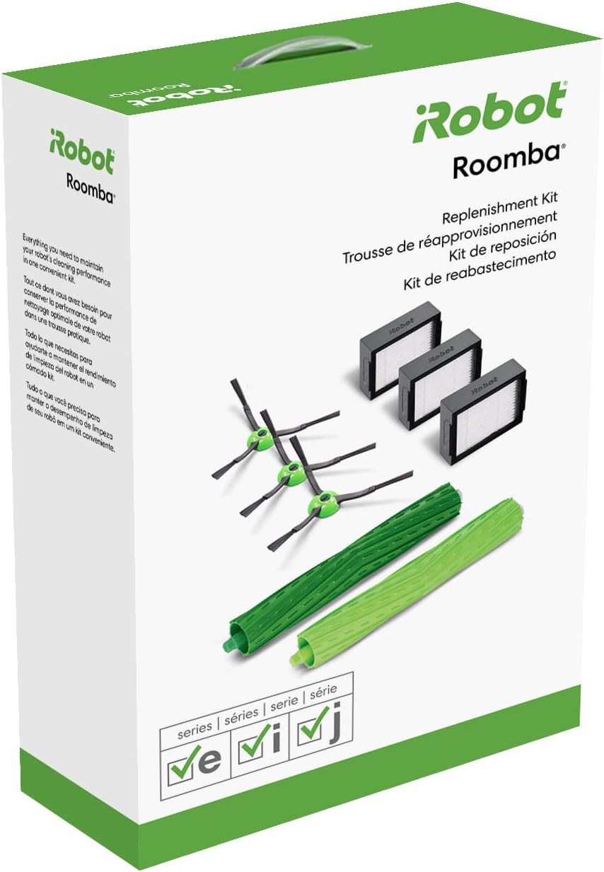iRobot Authentic Replacement Parts - Replenishment Kit for Roomba e, i, and j Series and Roomba Combo i5 and j5 Series, Not Compatible with Combo j7+ or Combo j9+