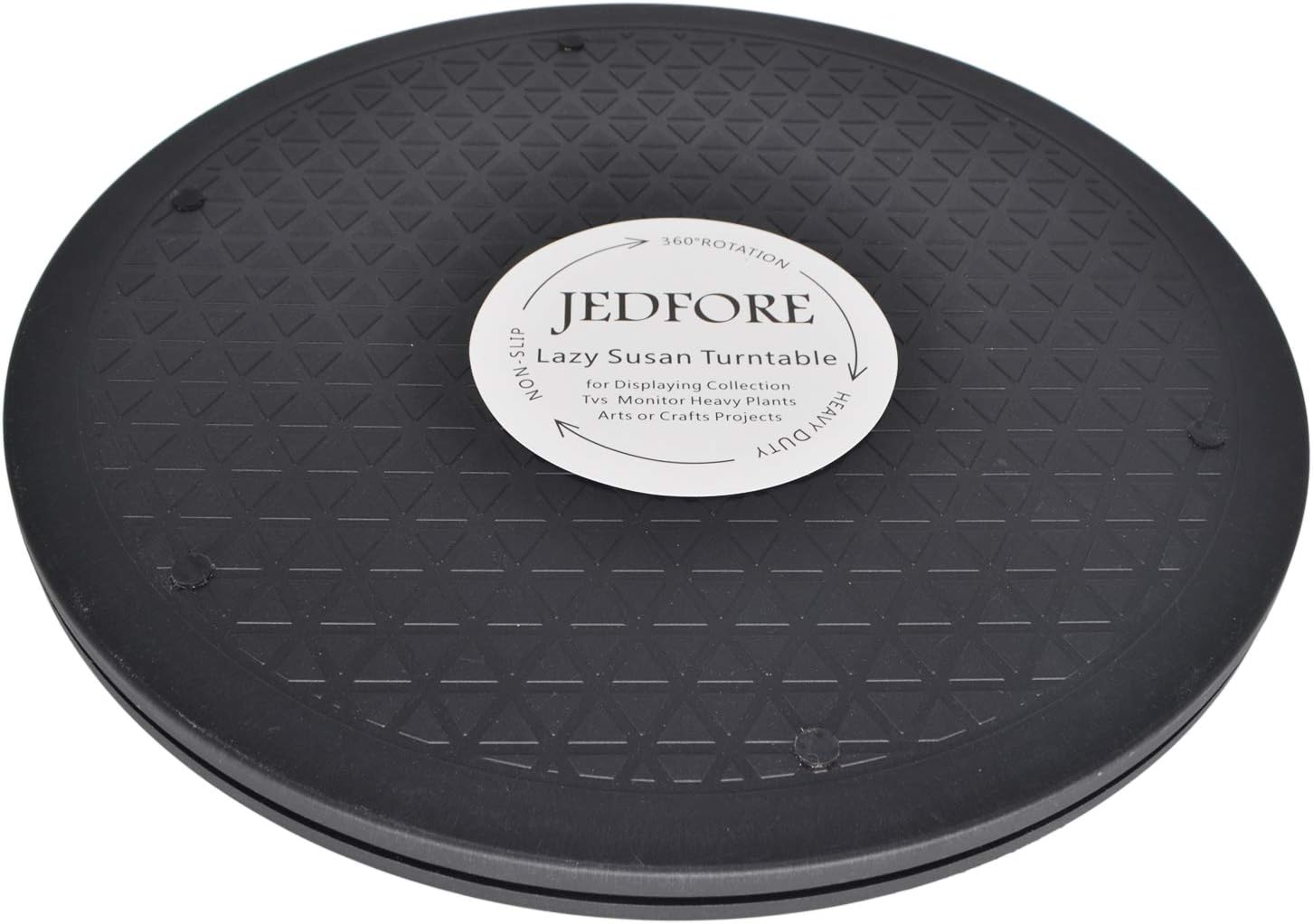 Multi-use Heavy Duty 360° Rotating Swivel Stand Turntable with Steel Ball Bearings for Big Screen TV Computer Monitor Lazy Susan (12 Inches)