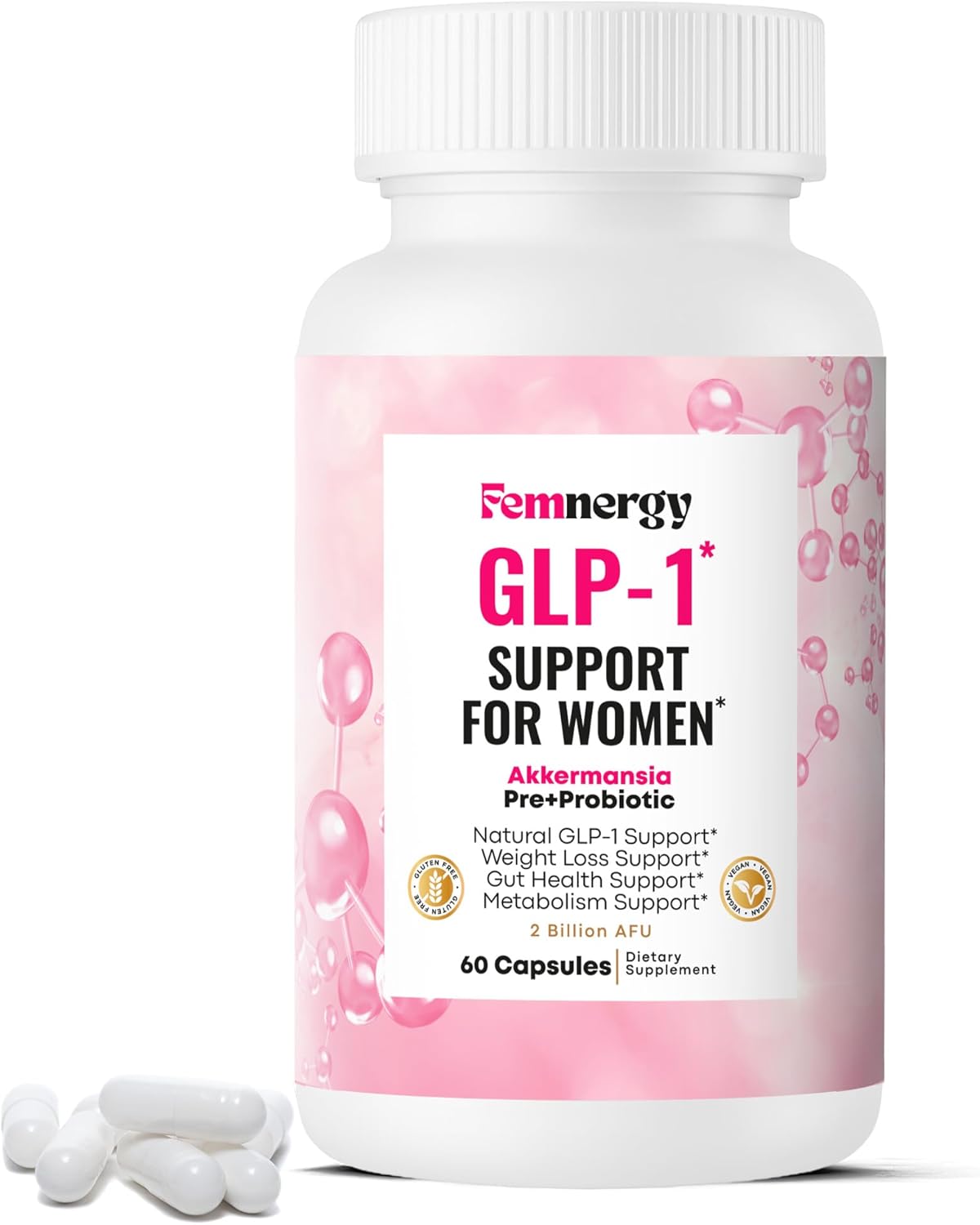 GLP-1 Weight Loss Probiotic Supplement for Women - Natural Appetite Suppressant Metabolism & Gut Health Booster - GLP1 Boost to Activate Daily Hunger Control Curb Cravings & Fat Burn Support