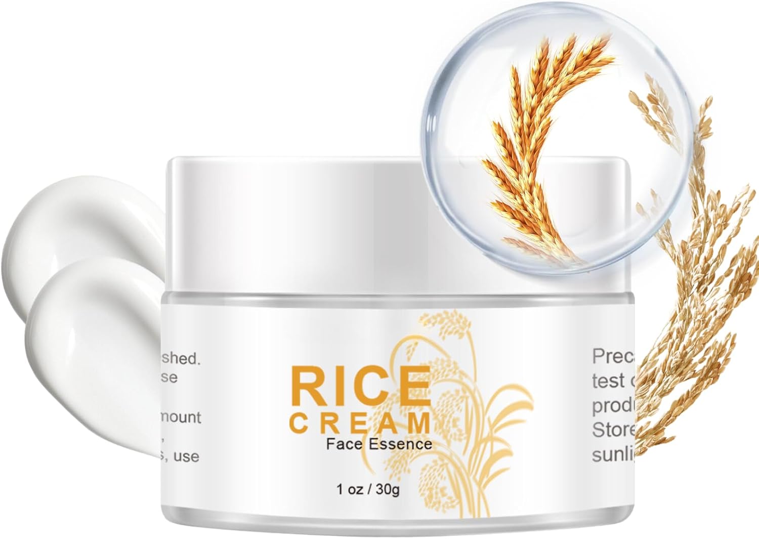Rice Cream for Face, Rice Moisturizer with Niacinamide, Korean Face Moisturizer, Anti Aging Face Cream, Korean Face Cream, Improves Moisture Skin Barrier, Even Out Skin Tone, Rice Skincare