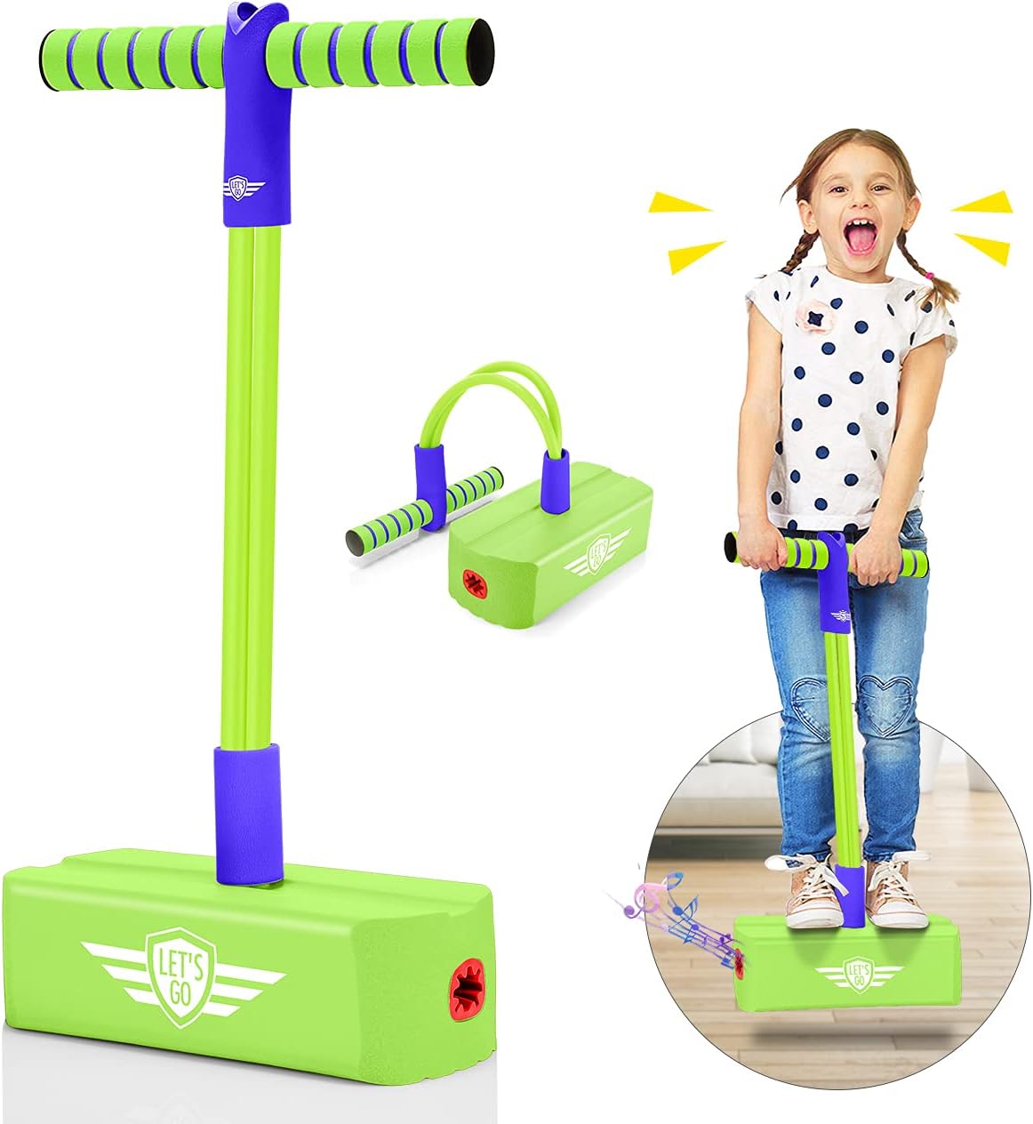 Toyzey Boy Toys Age 3 4 5 6 7 8,Pogo Stick 3-12 Years Old Girls Toy Birthday Xmas Gifts for 3-12 Year Old Boys Girls Gift Age 3-12 Fun Games for Kids Toy for 3-12 Years Old