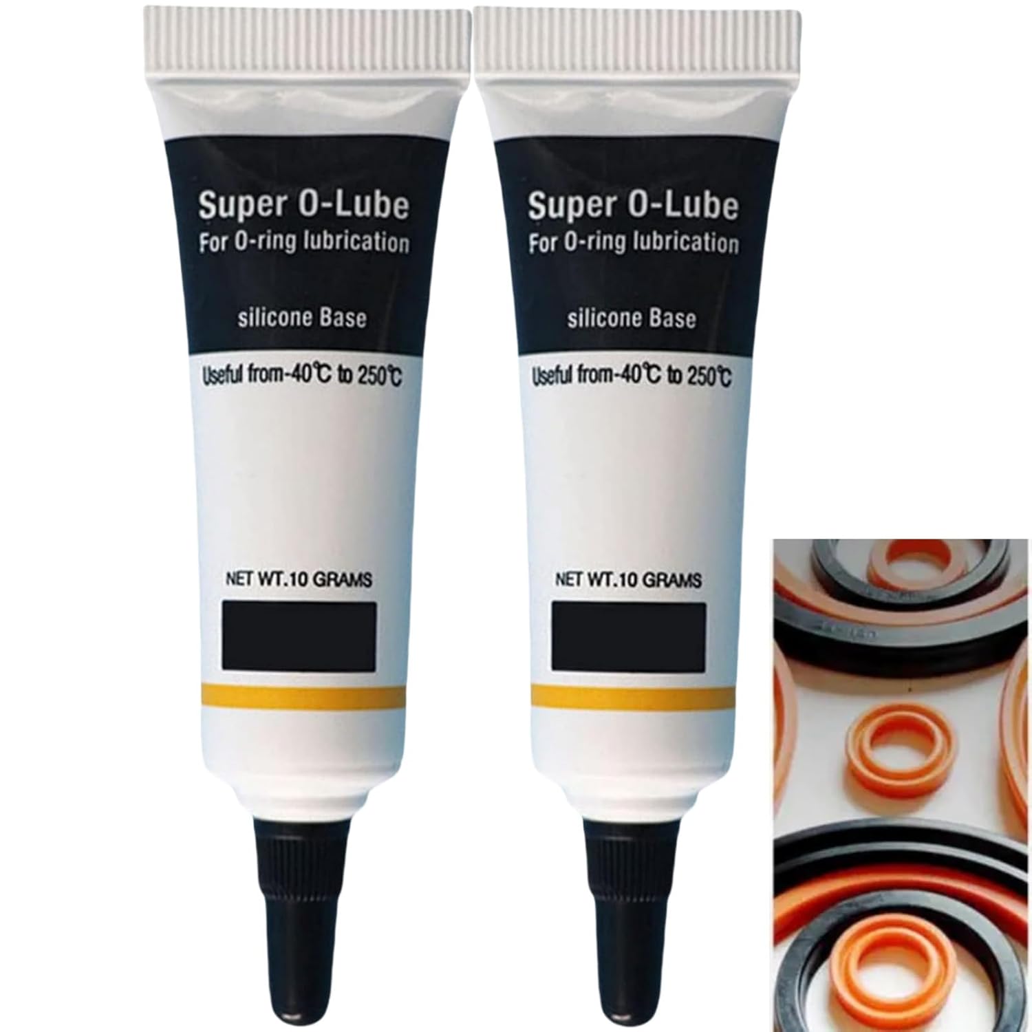 2pcs Silicone Grease for O-Rings,Silicone Grease Plumbing,Lubricant Plumbers Grease,Waterproof Silicone Faucet Lubricant,Plumbers Silicone Grease,Silicone O-Ring Lubricant,Plumbers Valve Grease