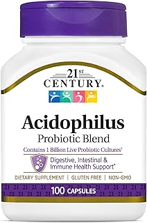 21st Century Acidophilus Capsules, 100 Count (21339)
