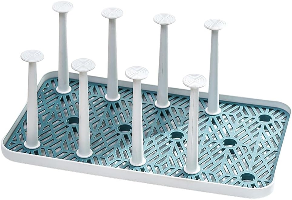 SASKATE Bottle Drying Rack, Plastic Water Cups Shelf Cup Drying Rack Draining Glass Cup Holder Stand Household Cup Storage Organizer Drain Rack