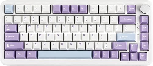 AJAZZ AK820 MAX HE Rapid Trigger Keyboard, Wired Gaming Keyboard, Hall Effect Gasket Mechanical Keyboard, Adjustable Actuation, Magnetic Switches, RGB for Win/Mac (White, Wired)