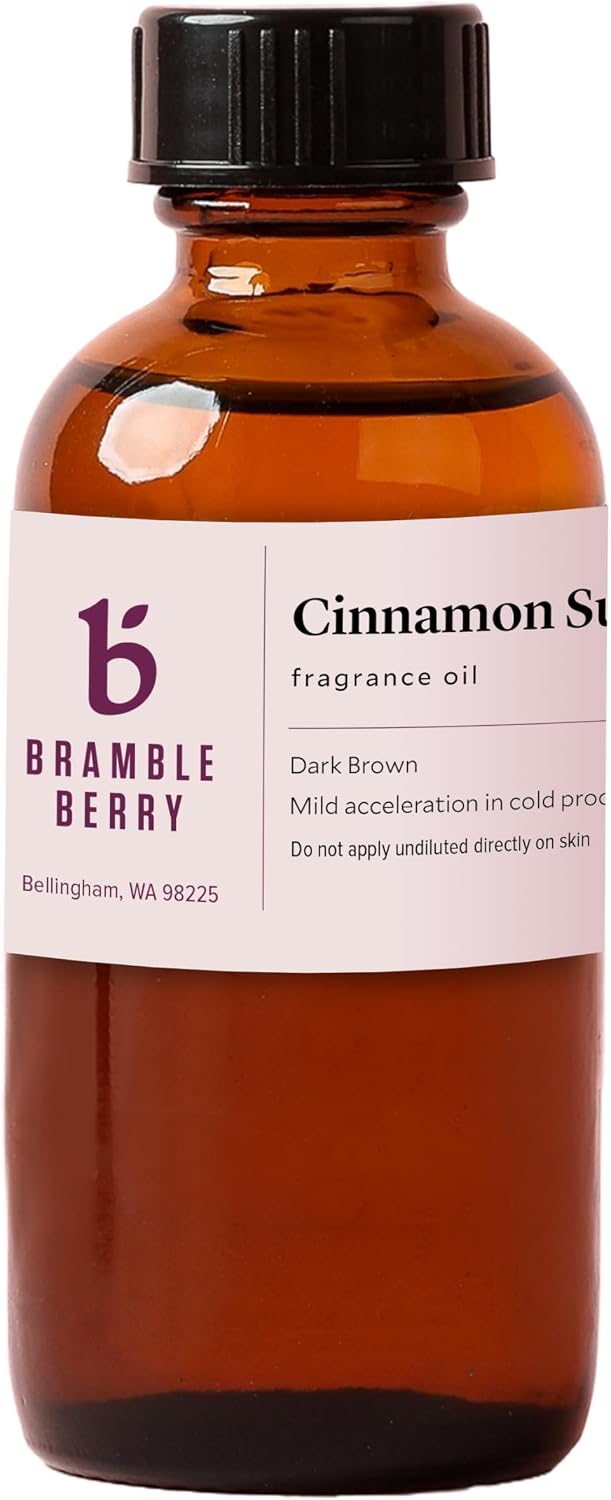 Bramble Berry Cinnamon Sugar Warm Spice & Sweet Scent for Soap Making, Candles, Lotion, Bath Bombs & Perfume | Skin Safe, Vegan, Paraben & Phthalate Free, DIY Craft Essential
