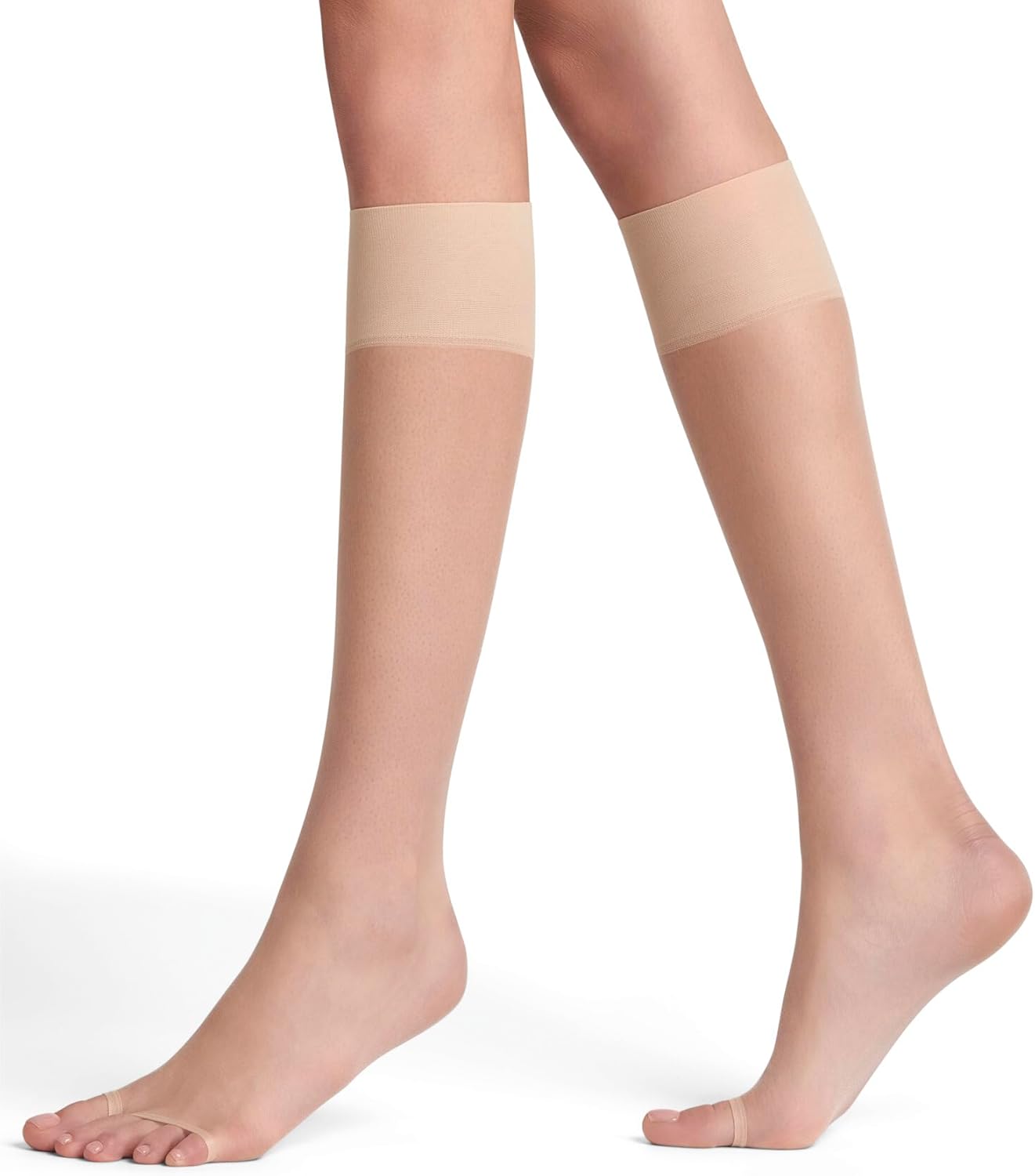 FALKE Women's Shelina Toeless 12 DEN Knee-High Pop Socks Ultra Transparent Shimmering Open-Toe Ladder-Resistant With Pressure-Free Comfort Waistband Fine Soft Yarn 1 Pair
