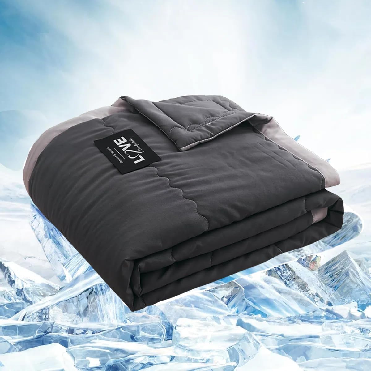Cooling Blanket for Night Sweats, Cooling Blankets for Hot Sleepers, All Season Soft Lightweight Breathable Throw for Summer Night Keep Cool, Ice Blanket for Bed, Sofa, Couch, Home Room Decor