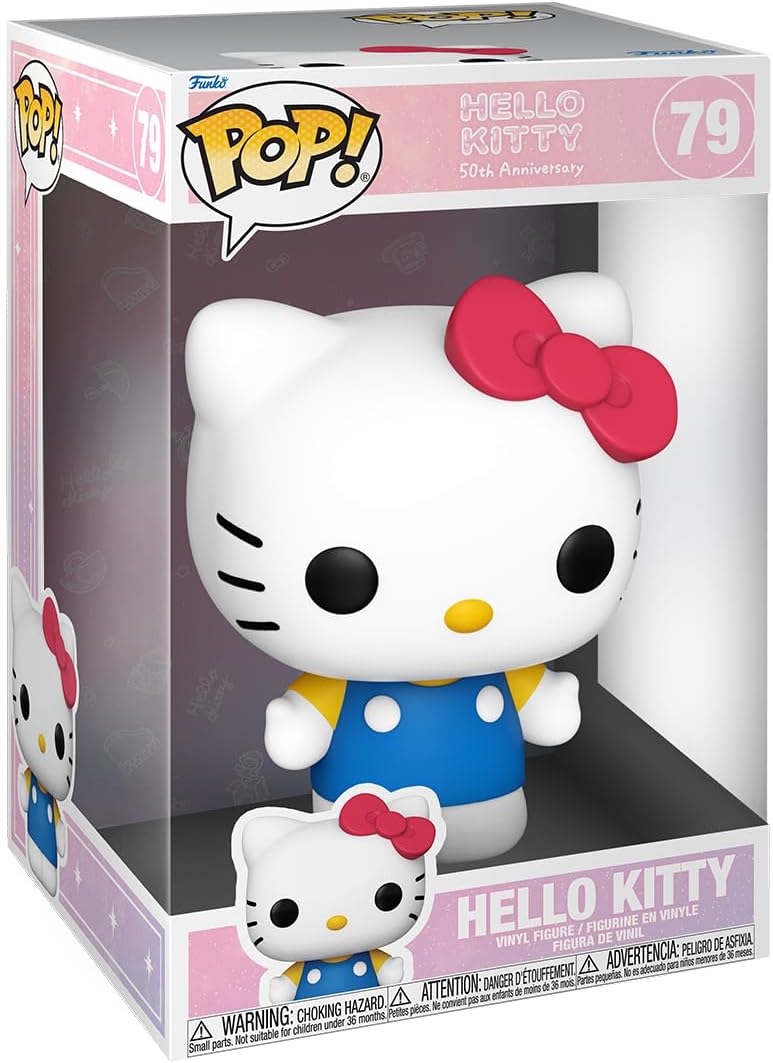 Funko POP! Jumbo: Hello Kitty 50th - Hello Kitty - Collectable Vinyl Figure - Gift Idea - Official Merchandise - for Kids & Adults - Anime Fans - Model Figure for Collectors and Display
