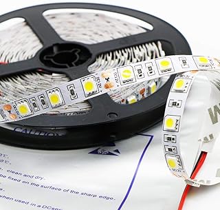 Kebinfen® 16.4ft(5m) Led Strip Light Natural White SMD 5050 4000K Non-Waterproof Flexible Natural White LED Strip Lights 300 LEDs/Roll LED Lights Strips Multifunctional LED Tape Lights