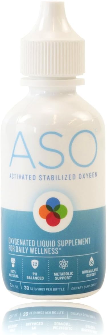 ASO 35% 350,000ppm Activated STABILIZED Liquid Oxygen 2 OZ Bio-Available Oxygen-Enhanced Formula