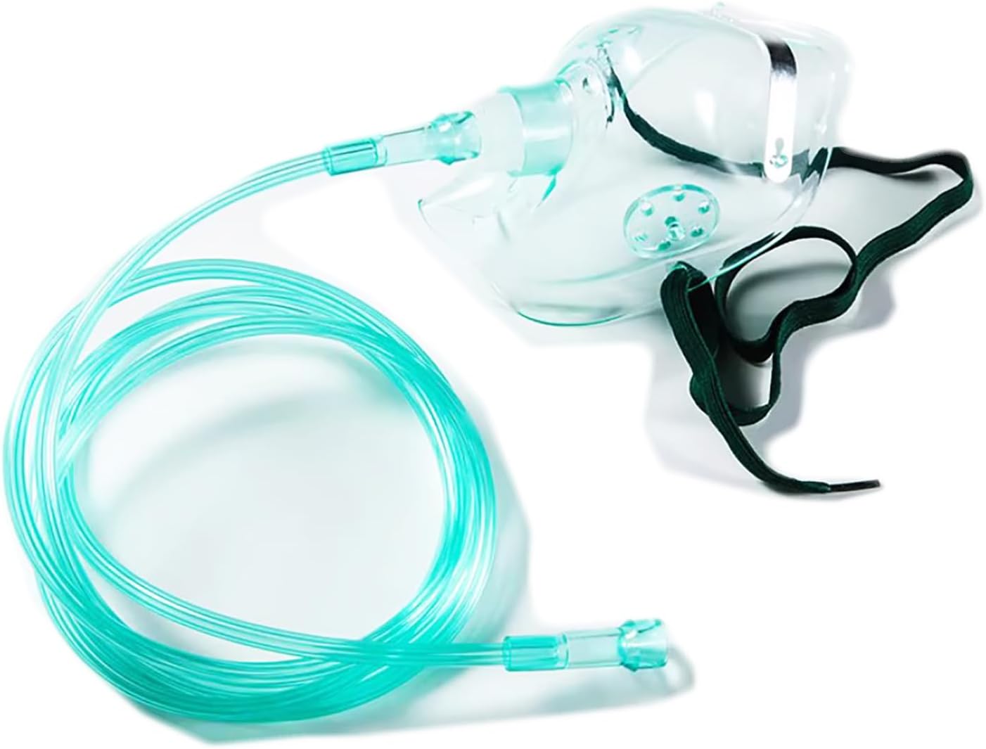 yuwell Adult Oxygen Mask with 6.6' Tubing and Adjustable Elastic Strap - 2 Packs