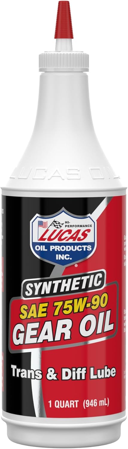 Lucas Oil 10047 SAE 75W-90 Synthetic Gear Oil/Transmission and Differential Lube - 1 Quart