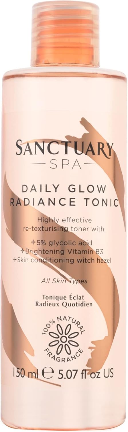 Sanctuary Spa Daily Glow Radiance Tonic Exfoliating Glycolic Toner, 150 ml