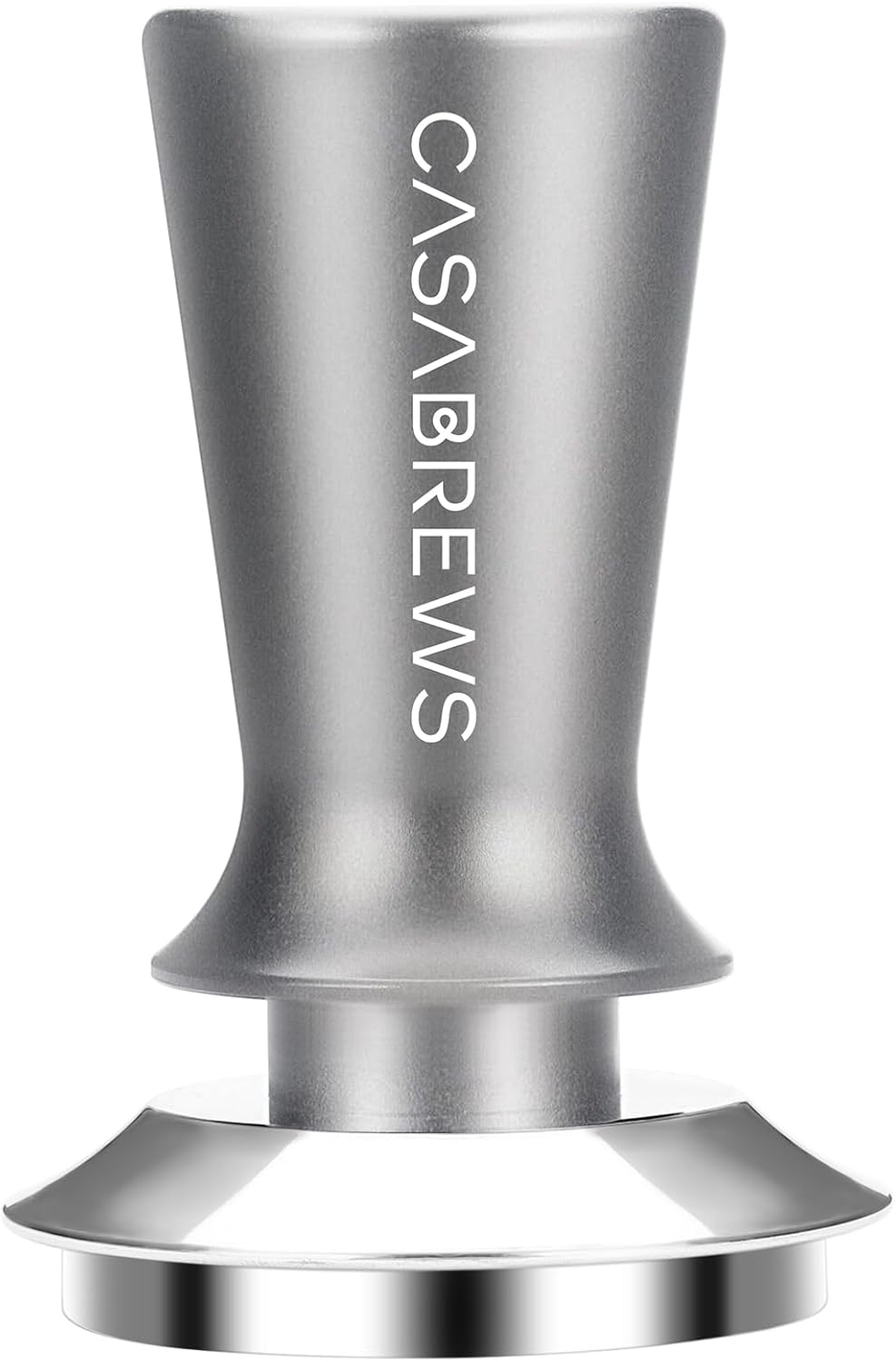 CASABREWS Espresso Tamper 51mm, Premium Calibrated Espresso Coffee Tamper 30lb Coffee Tamper with Spring Loaded, Flat Stainless Steel Base Tamper Fits for 51mm Portafilter, Grey