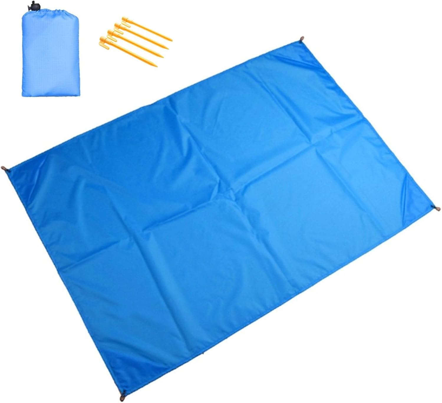 CYNEBR Ultra-Light Portable Picnic Blanket - Waterproof, Non-Stick, Extra-Large Folding Mat (110 x 150CM, Blue)
