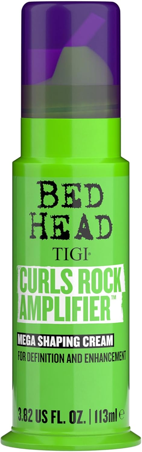 Bed Head by TIGI Curls Rock Amplifier – Curl Shaping and Defining Cream with Anti Frizz Protection for Beautifully Enhanced Curls and Waves, 113ml​