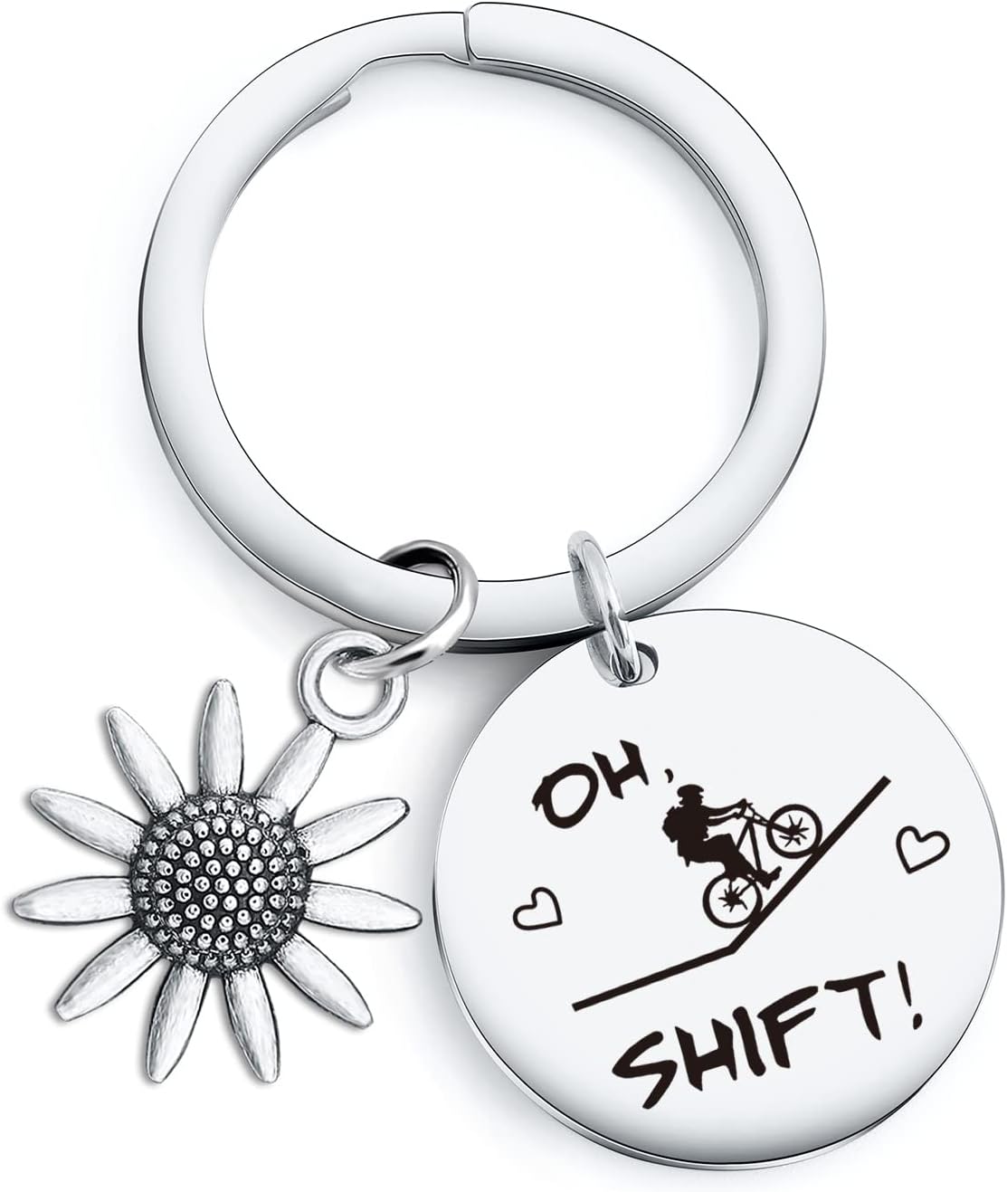 NOTHERS RSZOTW Biker Gift Mountain Bike Lover Jewelry Cycling Gift Cycling Keychain Mountain Bike Lover Keychain