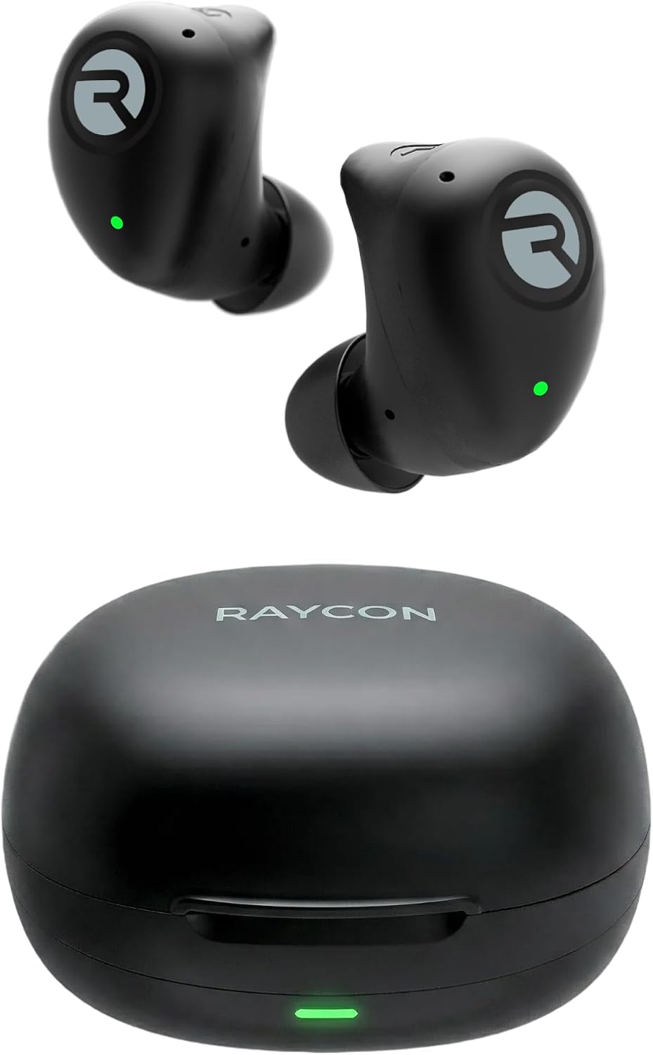 Raycon Fitness Bluetooth True Wireless Earbuds with Built in Mic 54 Hours of Battery IPX 7 Waterproof and Charging Case with Talk, Text, and Play Bluetooth 5.2 Portable Sport (Black)
