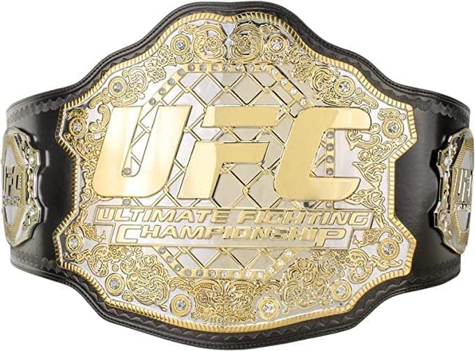 Ultimate Fighting Championship Title weightliffting Belt Replica (2023) Multi One Size 2mm, Golden, Adult