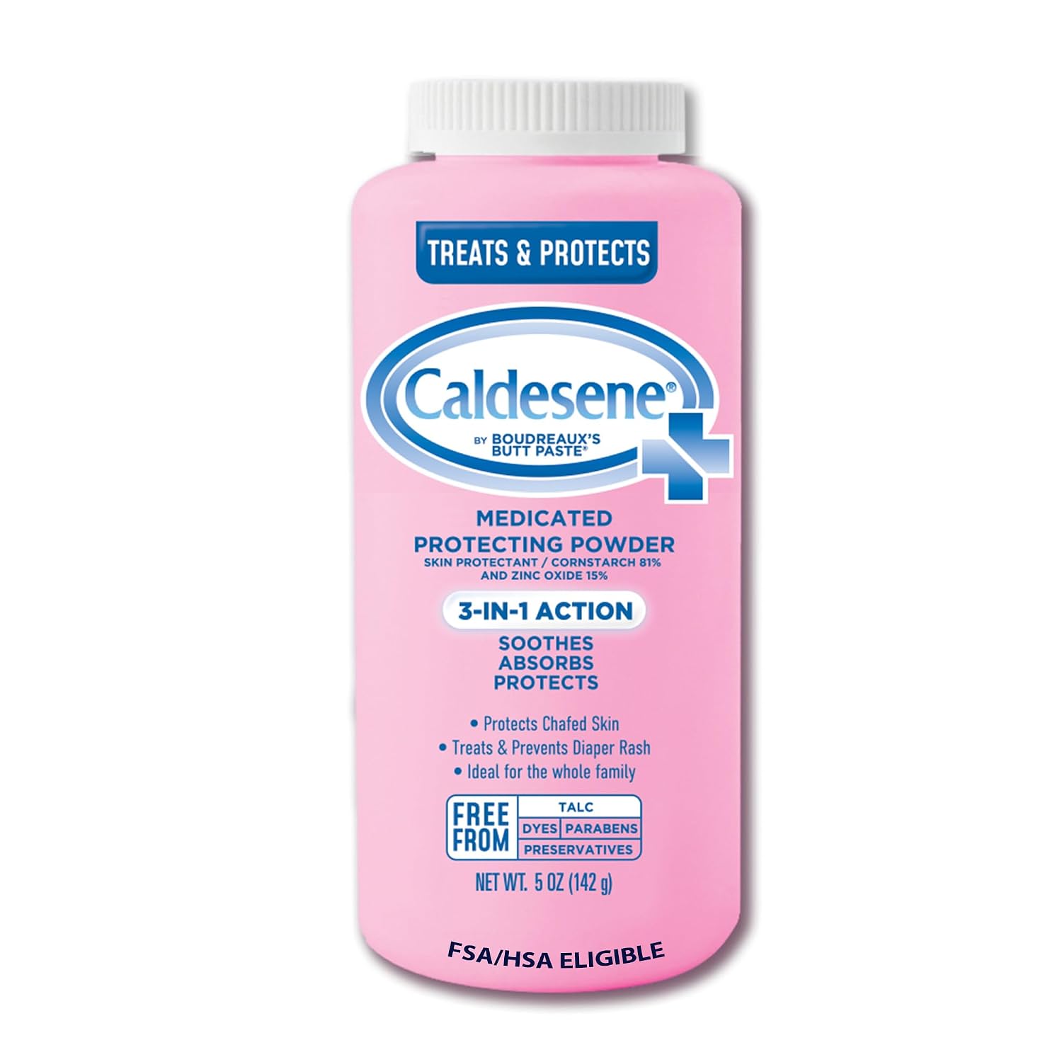 Caldesene Medicated Protecting Body Powder with Zinc & Cornstarch, 5 Oz