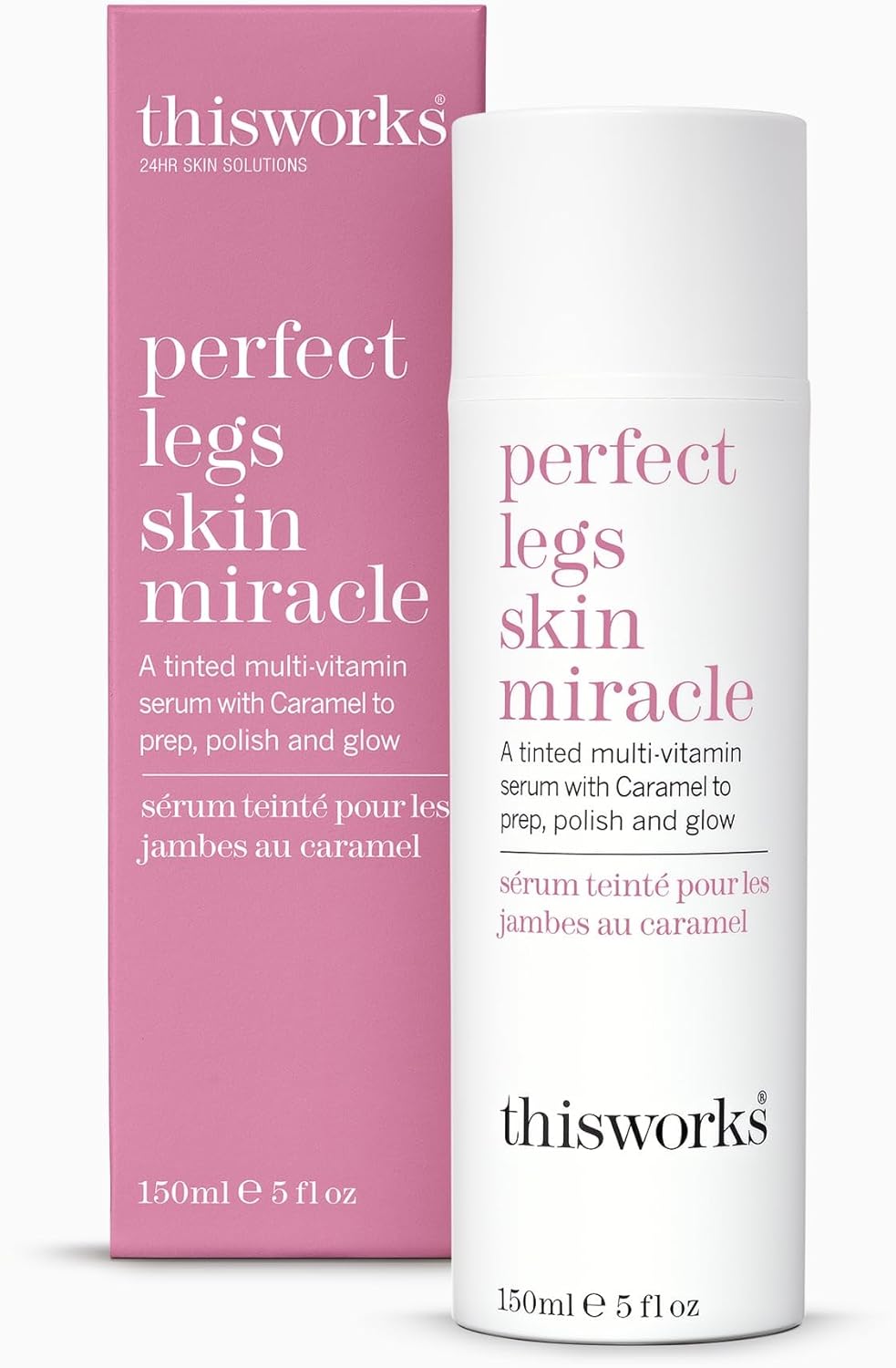This Works Perfect Legs Skin Miracle, 150 ml - Multi-Vitamin Enriched Tinted Serum for a Natural Glow for All Skin Tones - With Vitamin C, Caramel and Arnica to Combat Uneven Skin Tone and Bruising