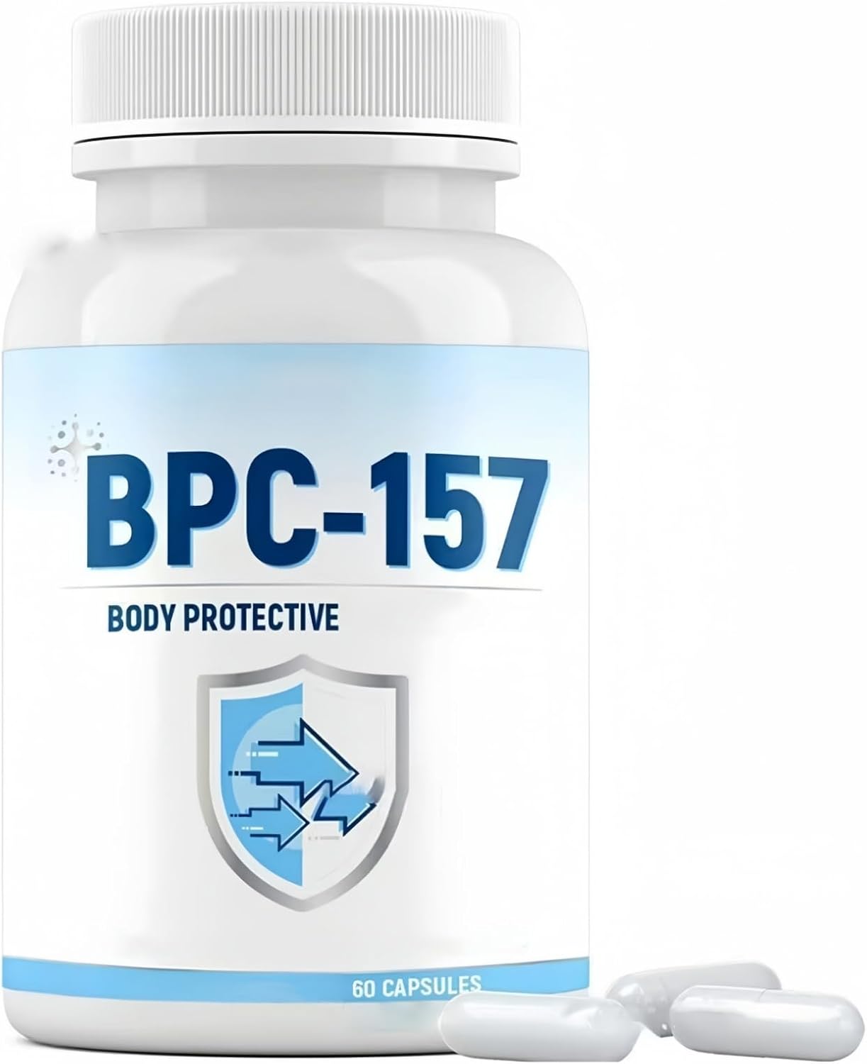 60 Pcs BPC 157 Pep/Tide Ca/psules for Adult,Multivit/amin Ta/blets for Men,Muscle&Workout Reco/Very,Multi VIT/amins for Men,Energy Vitamins for Tiredness,Replenish Energy and Vitamin,Gentle Body Care