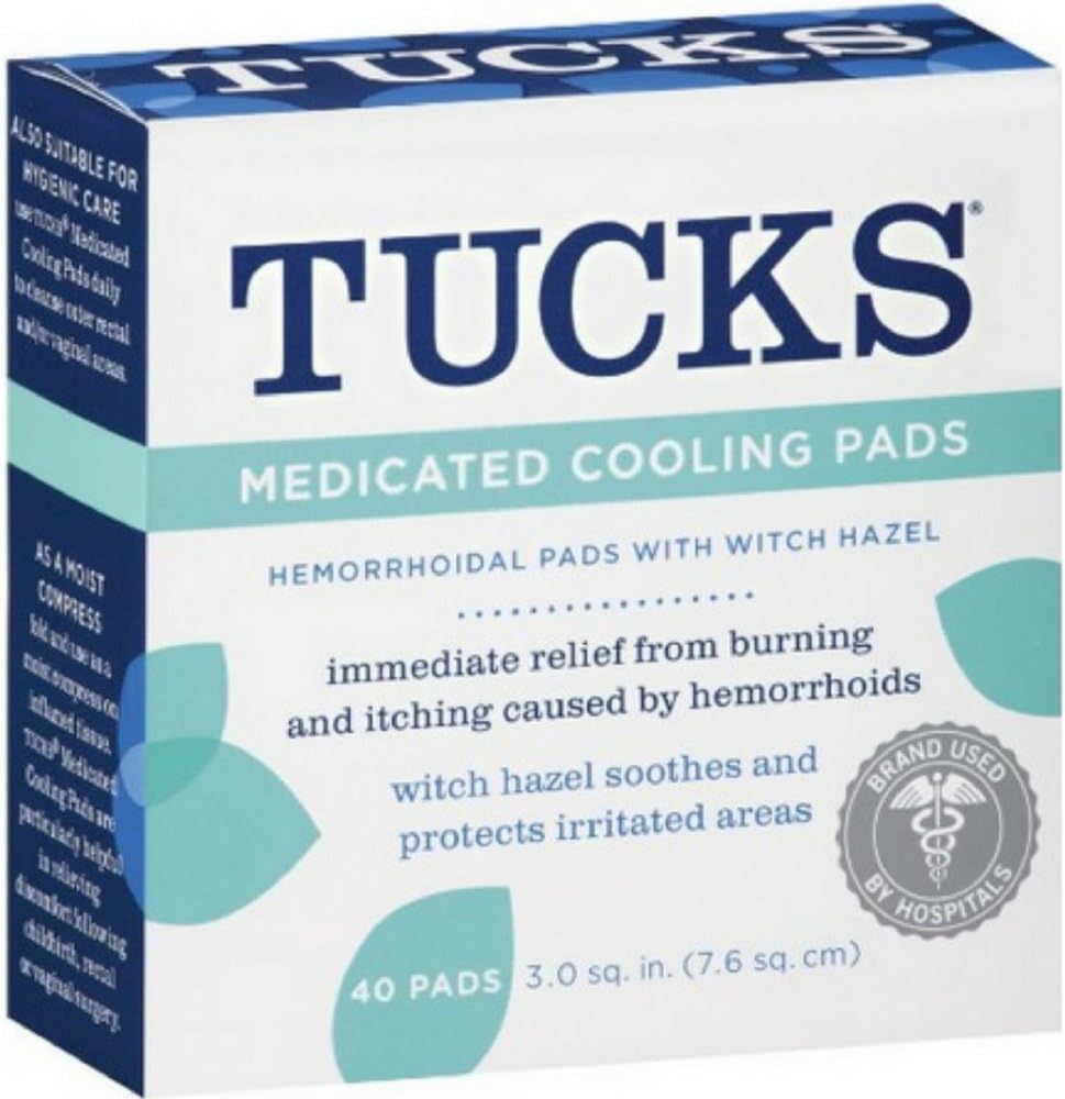 Tucks Tucks Medicated Cooling Pads, 40 Each (Pack of 3)