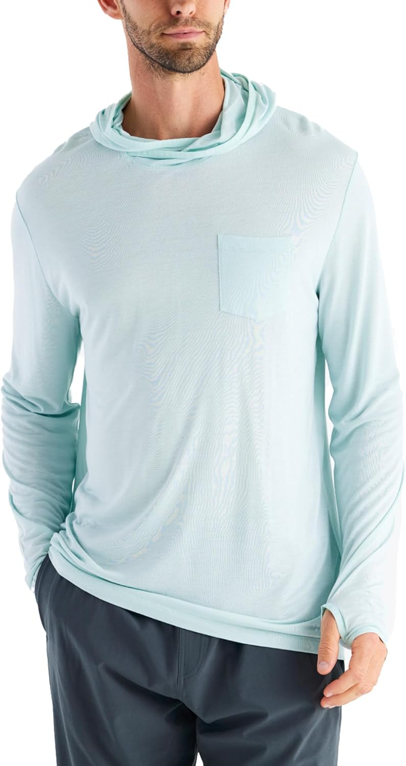 Free Fly Men's Lightweight Hoodie - UPF 20+ Sun Protection Hoodie for Men - Breathable Long Sleeve Sun Shirt for Fishing