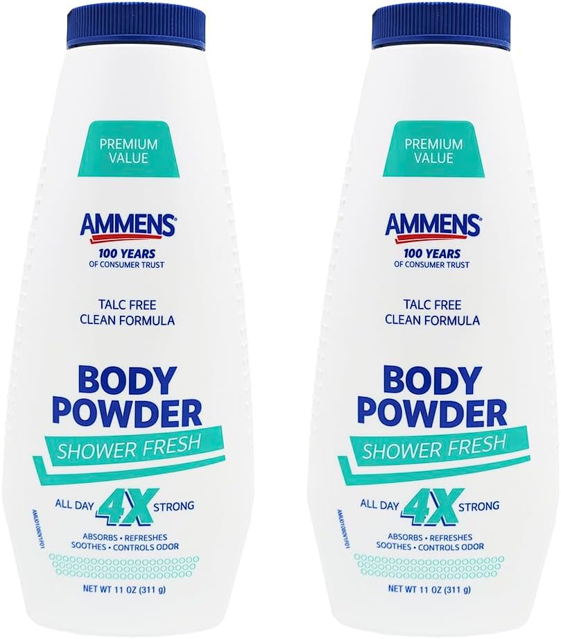 Ammens Powder Shower Fresh 11 oz (Pack of 2)