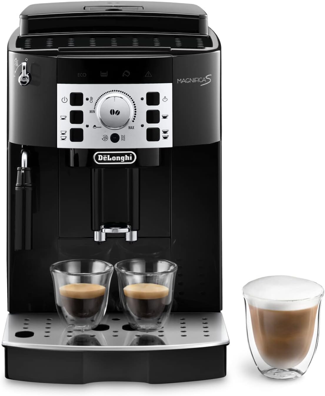 De'Longhi Magnifica S, Automatic Bean to Cup Coffee Machine, Espresso and Cappuccino Maker, ECAM22.110.B, Black
