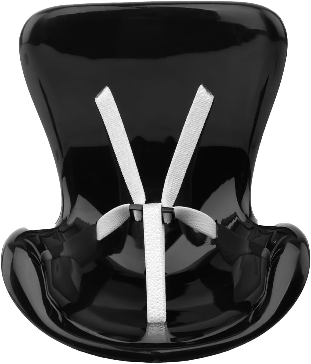 BOXOB Car Doll Seat, Cute Car Air Vent Decoration Seat Fun and Functional Doll Chair Couch Sofa Fashionable Ornaments for Display Accessories (Black)