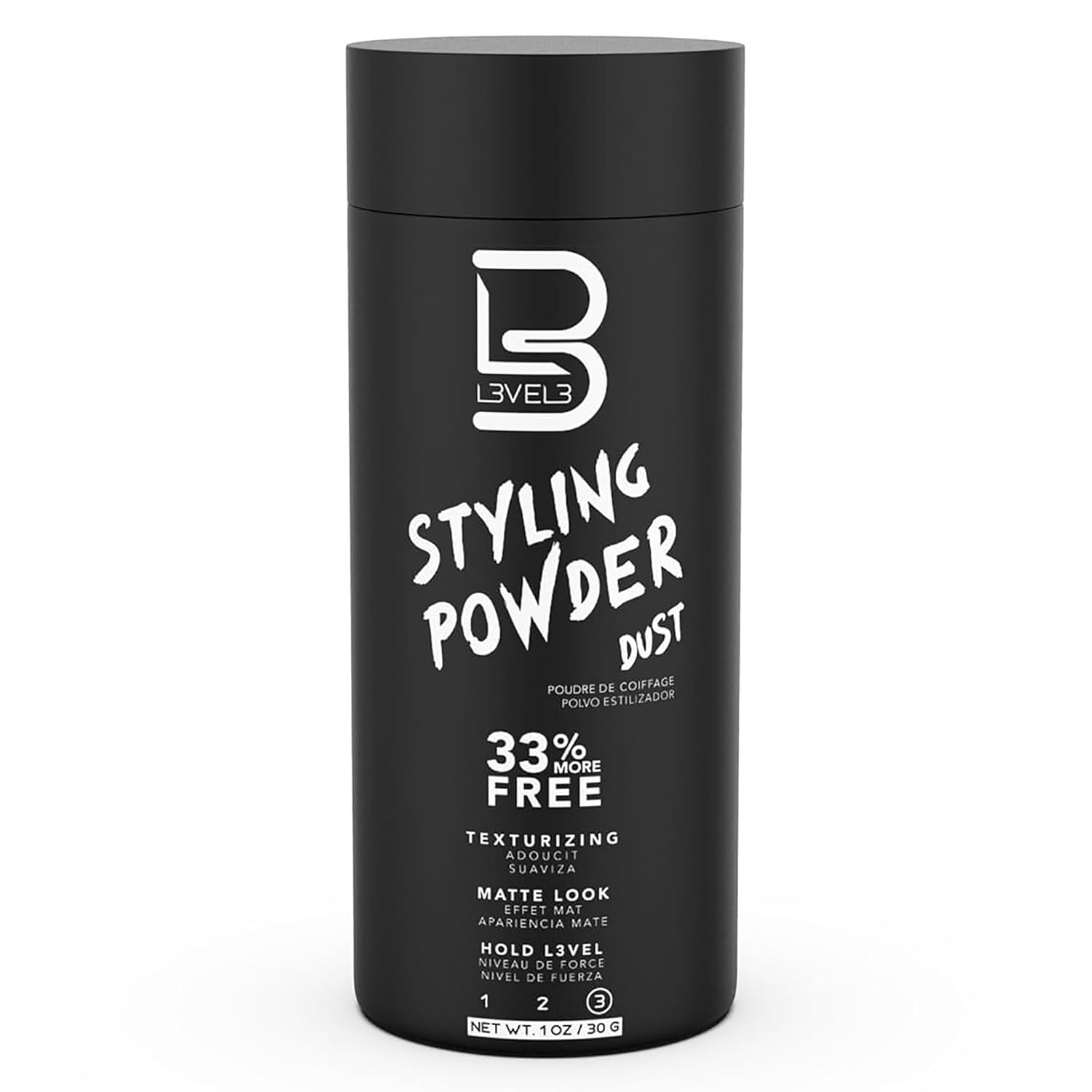 L3 Level 3 Hair Texture Powder for Men, Volume, Natural Look, 30 g