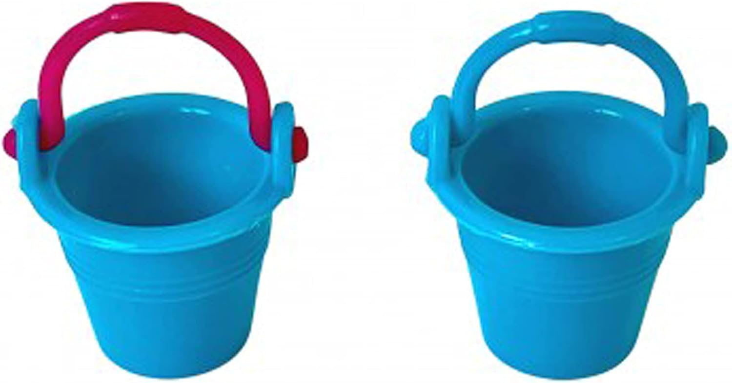 Melody Jane Dolls House 2 Children's Beach Buckets Summer Sand Castle Accessory 1:12