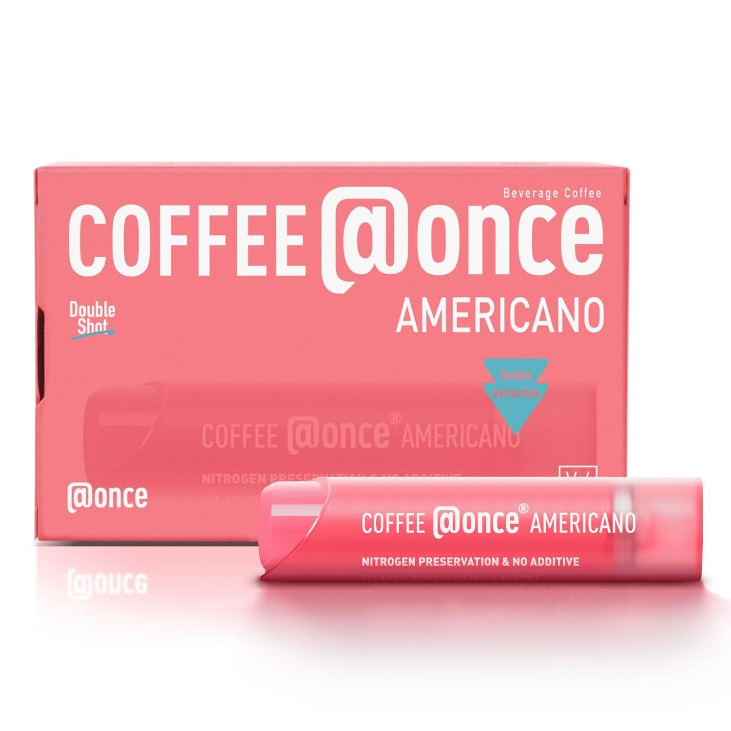 COFFEE@ONCE Americano Concentrate - 6 Servings Cold Brew for Instant Iced Coffee, Espresso & Healthy Beverages | Travel-Friendly Tubes for Office, Gym & Trips | Gift for Coffee Lovers