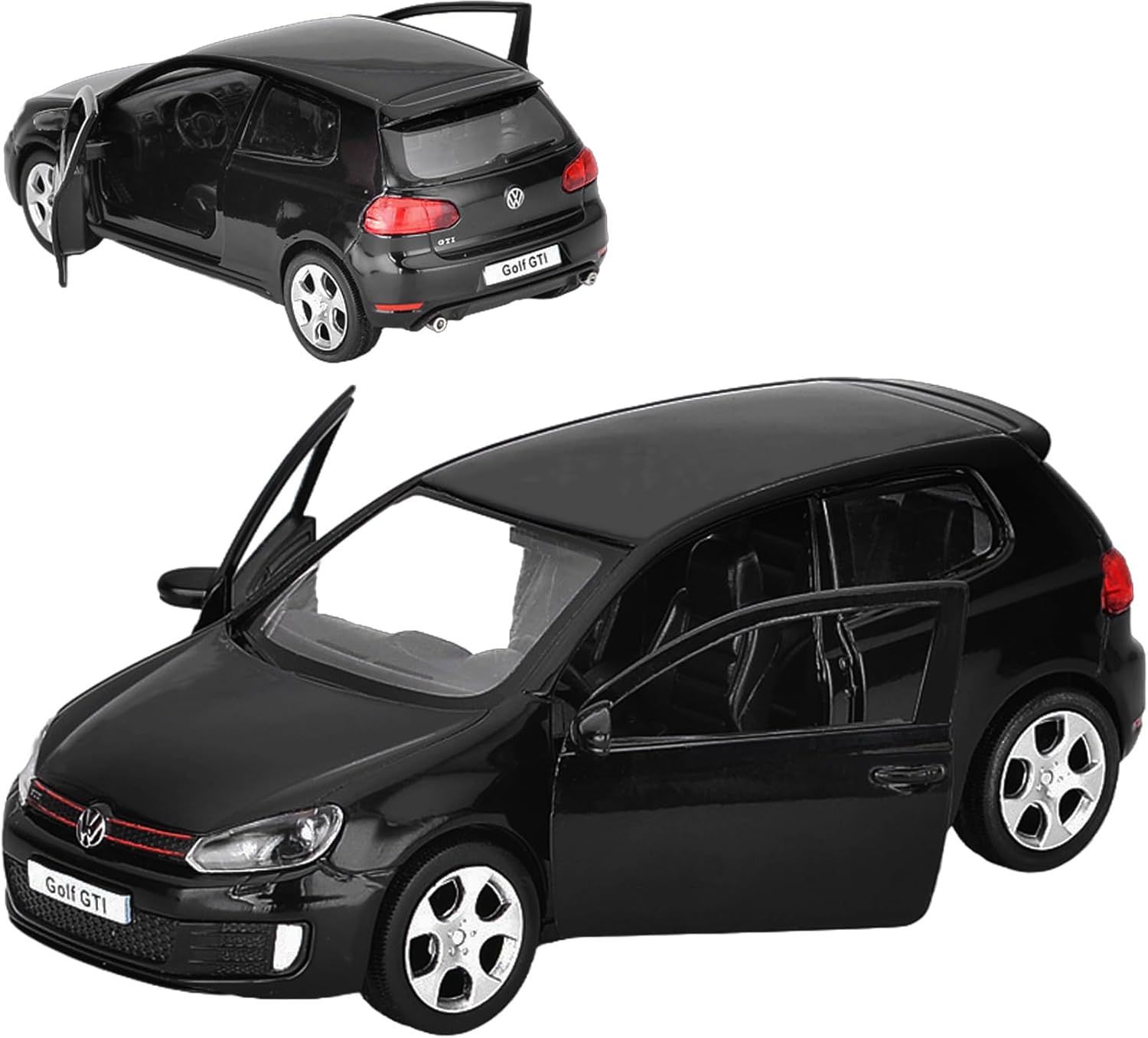 Model Car Volkswagen Golf GTI Toy Car 1/36 Model Cars Metal Collect Car with Pull Back Toy Cars for Boys Children(Black)