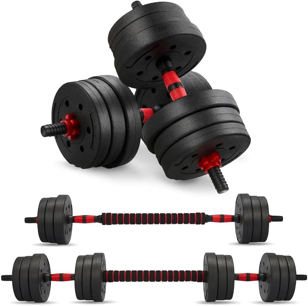 Anchor's Adjustable Dumbbells - 20kg Weights Set for Men & Women, Perfect for Bodybuilding & Fitness Training, Free Weights