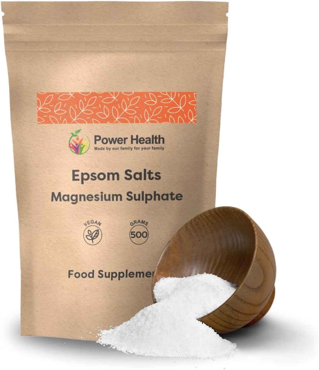 Magnesium Sulphate Epsom Salts 500g - Bath Salts for Muscle Soak