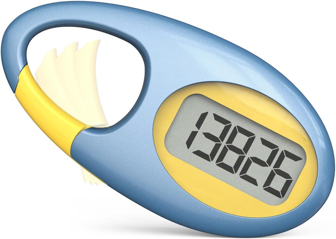 Simple 3D Step Counter, Walking Pedometer, Steps Tracker with Neck Lanyard/Carabiner for Men Women Teens Adults Seniors