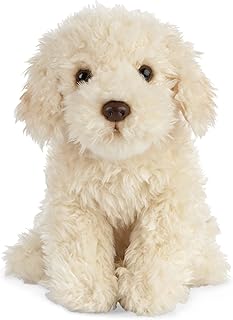 Living Nature Labradoodle Stuffed Animal | Fluffy Dog Animal | Soft Toy Gift for Kids | 10 Inches