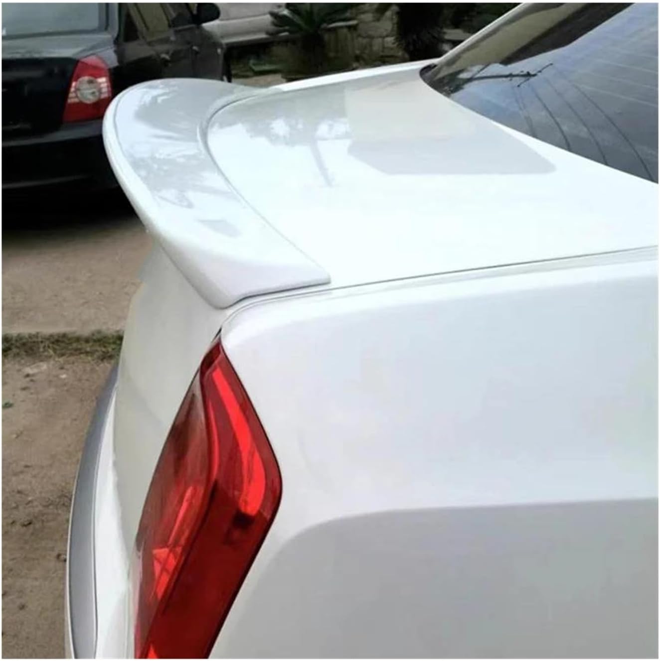 For Chrysler 300 300c 300s 2011 2012 2013 2014 2015 2016 2017 2018 ABS Car Rear Spoiler Wing Exterior Tuning Accessories CRRYUQWWM(White topcoat)