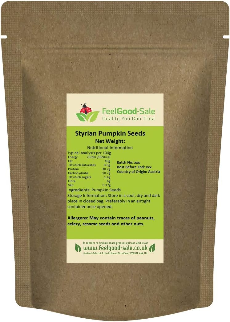 1kg European Pumpkin Seeds from Austria (dark green pumpkin seeds from the original Styrian pumpkin)